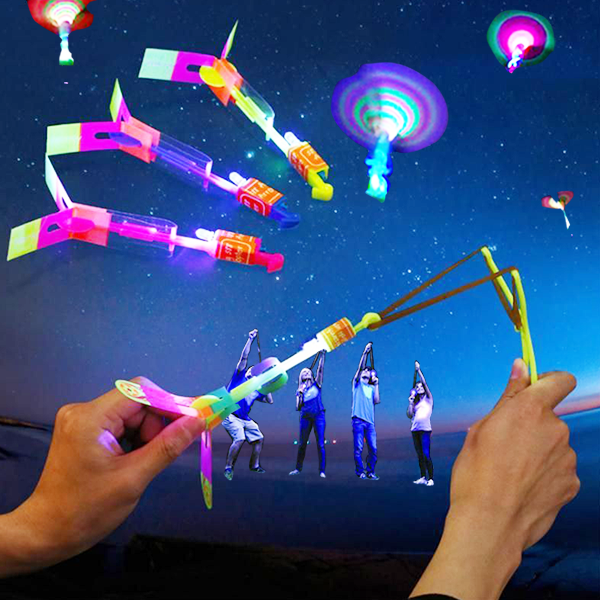 Rocket Slingshot LED Helicopters ( Buy 2 Get Extra 10% Off )