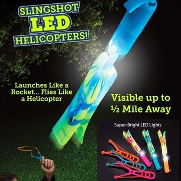 Rocket Slingshot LED Helicopters ( Buy 2 Get Extra 10% Off )