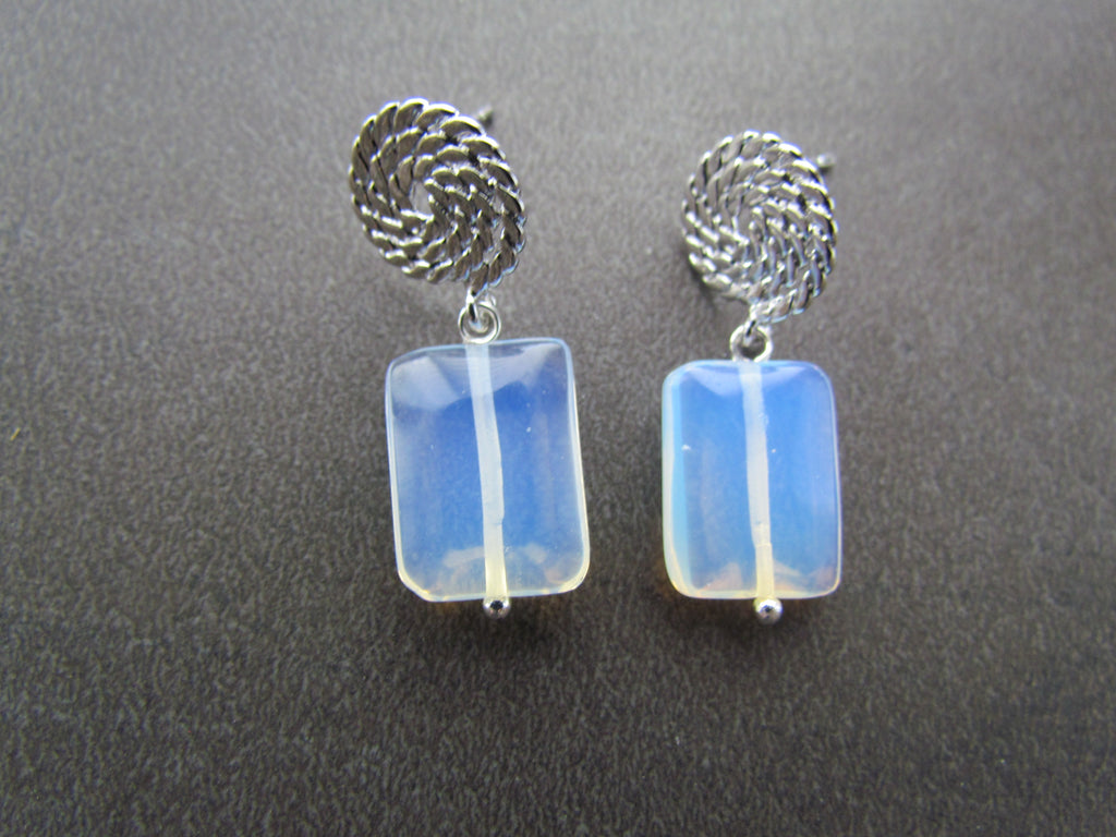 OPALITE DROP EARRING - FRAN GREEN