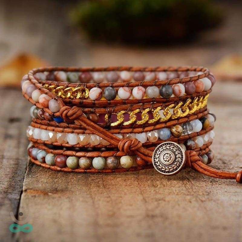 Pulsera de amor en rodonita - Pulsera